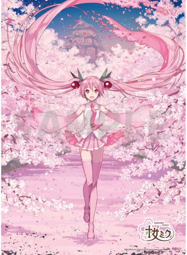 Amazon.co.jp: 桜ミク タペストリー ill.by iXima : おもちゃ
