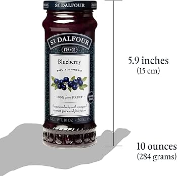 Amazon.com : St. Dalfour Blueberry Fruit Spread - 10oz - 100% from