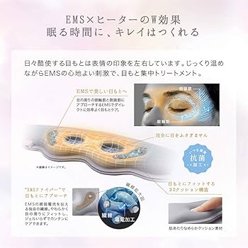 Amazon.co.jp: アテックス ATEX ルルド おやすみめめホット&EMS AX