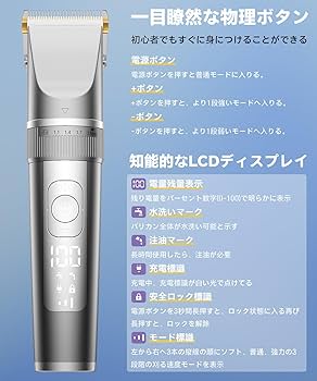 Amazon.co.jp: バリカン メンズ 【2025新登場 Type-C充電式】 ヘア