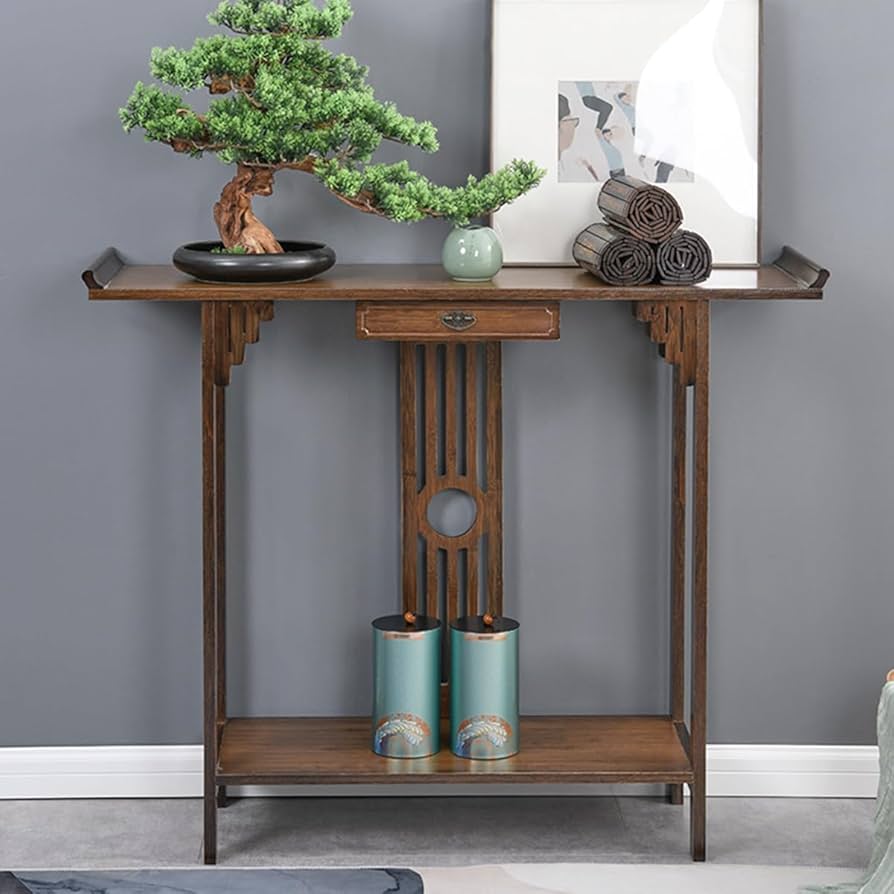 Amazon.com: Gdrasuya10 Japanese Style Console Sofa Table, Walnut