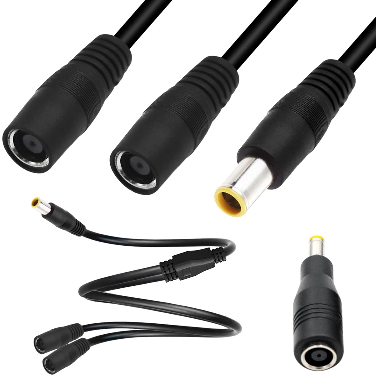 リバーシブルソーラーパネルテーブル DC5.5mm☓2.1mm変換コネクタ付