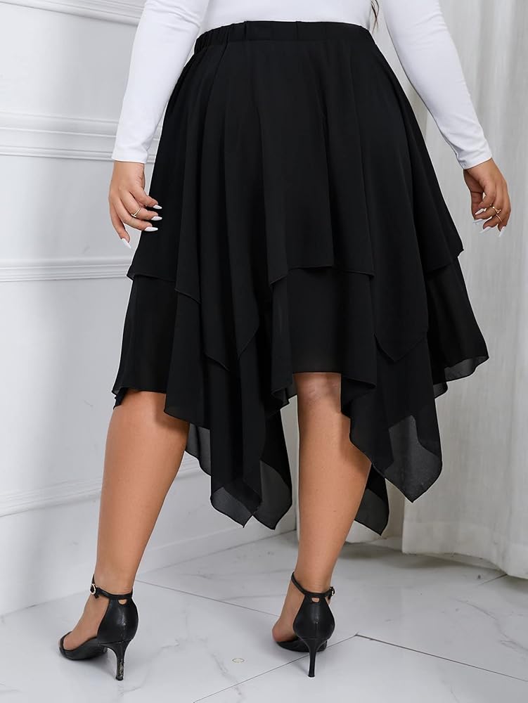 Amazon.com: Verdusa Women's Plus Size Elastic High Waist