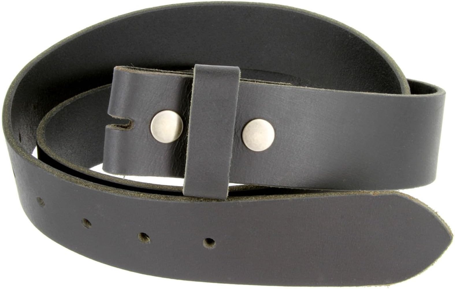 Amazon.com: BLACK Belt Strap Snap On Solid Hide 100% One Piece