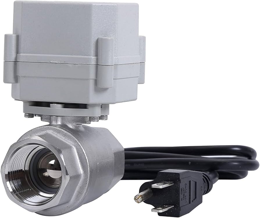 Amazon.com: BOKYWOX NPT 1'' 2-Way AC 110-230V Motorized Ball Valve