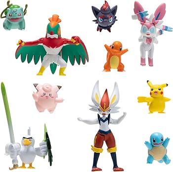 Amazon.co.jp: ポケモンバトルフィギュア 10個パック - 4.5インチの