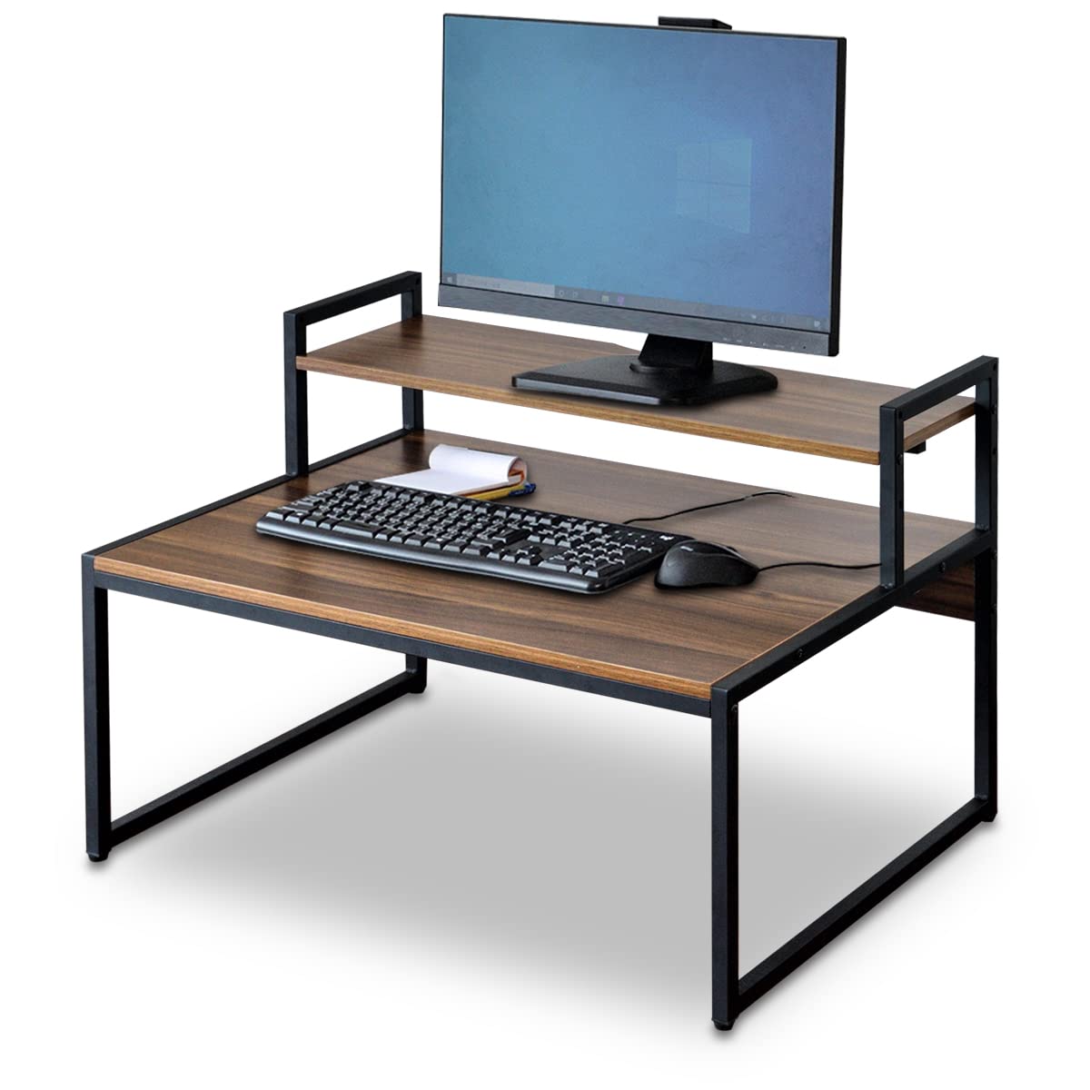 Amazon | ottostyle.jp パソコンデスク ロータイプ モニター台付き PC