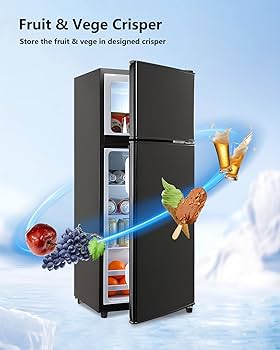 Amazon.com: EUASOO FLS-80-BLACK Refrigeration, Black : Home & Kitchen