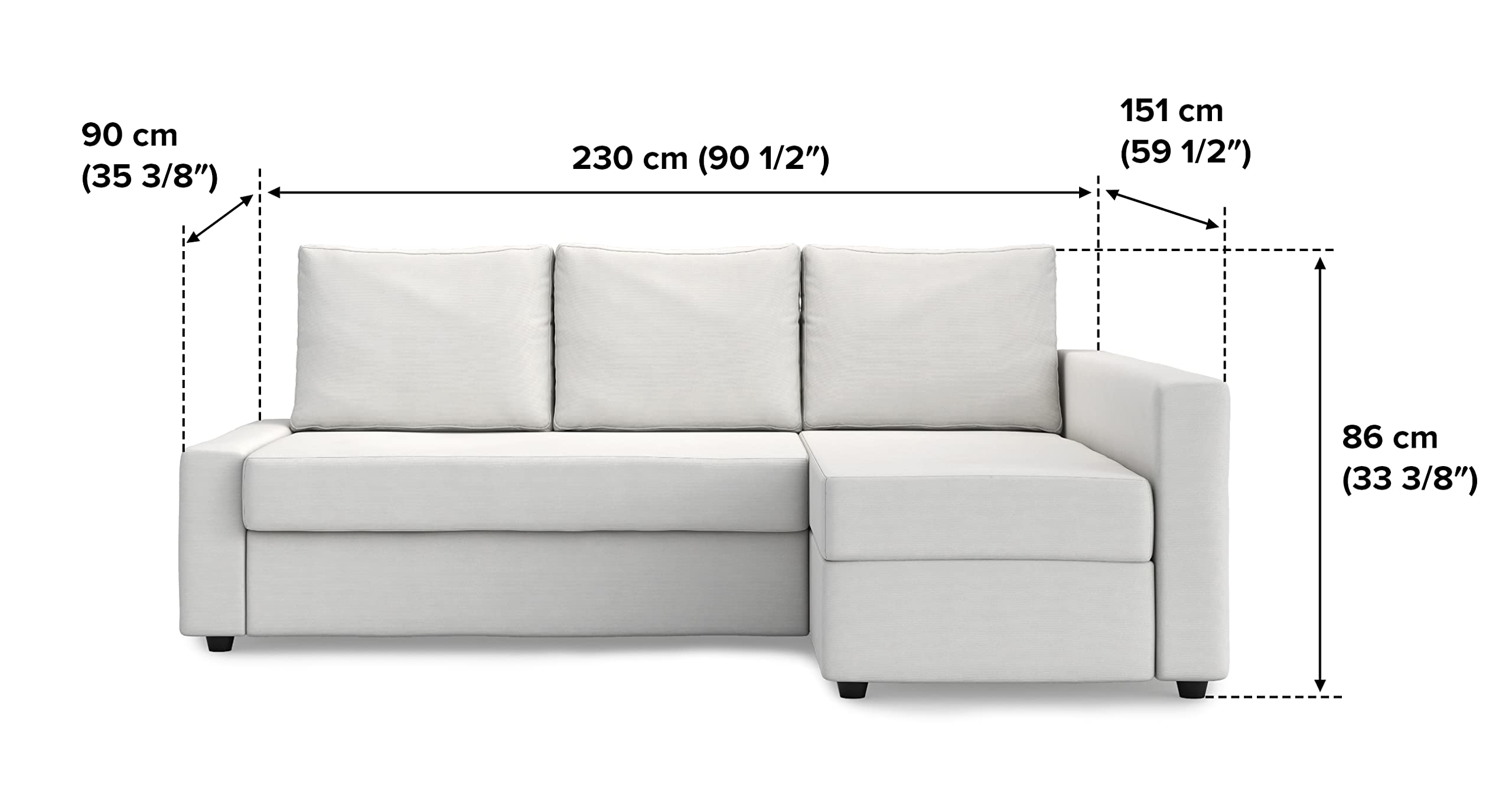 Amazon.com: FMCTL Friheten Sleeper Sofa Cover Replacement for IKEA