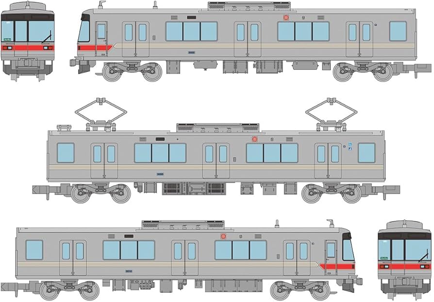 Amazon | 鉄道コレクション 鉄コレ 長野電鉄 3000系 3両セット A