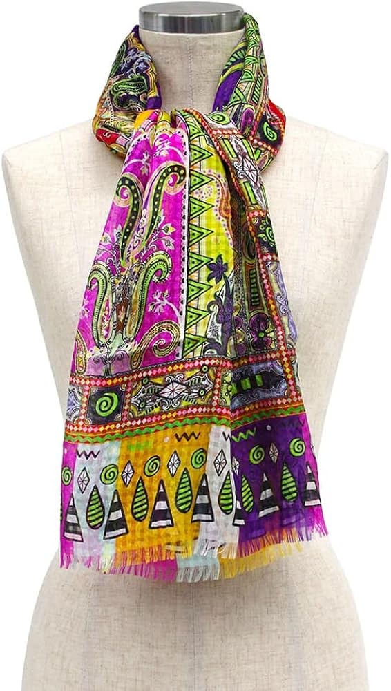 Amazon | [Etro] [エトロ] スカーフ シルク マルチカラー Scarf Multi