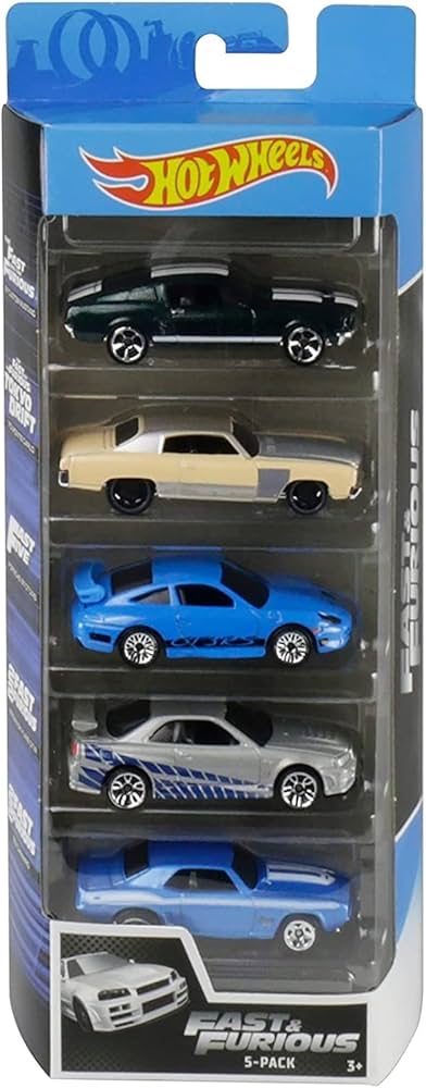 Amazon.com: Hot Wheels Fast and Furious 5 Pack Vehicles : Toys & Games