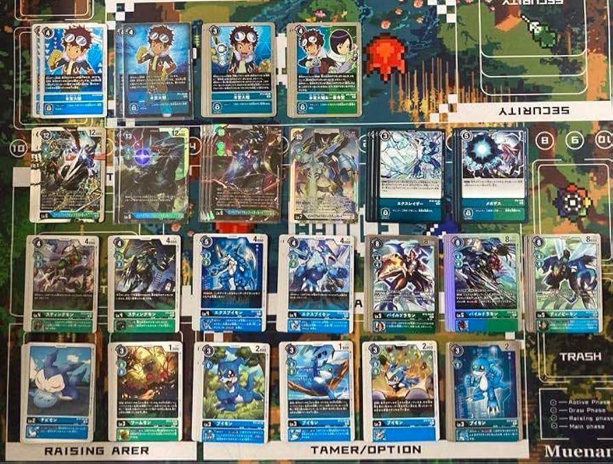 青緑デジモンデッキパーツ