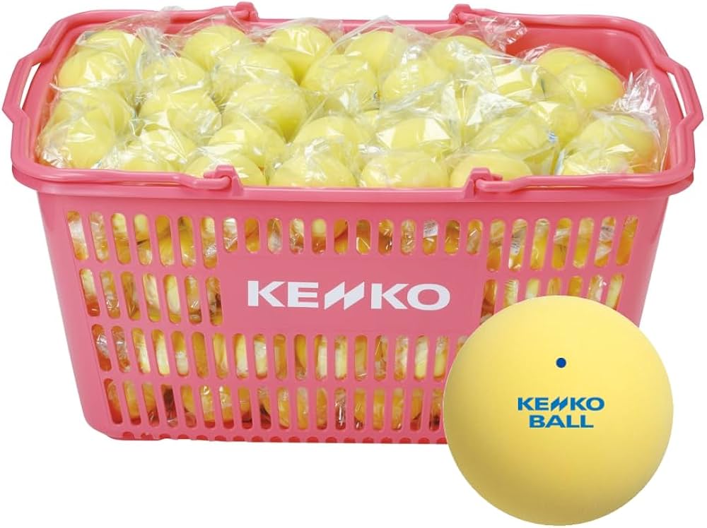 Amazon | ナガセケンコー(KENKO) ソフトテニスボール かご入りセット
