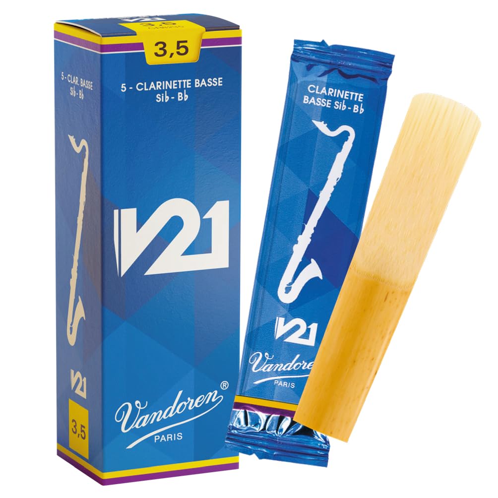 Amazon | バンドーレン バスクラリネットリード V21 硬さ : 3-1/2 (5枚
