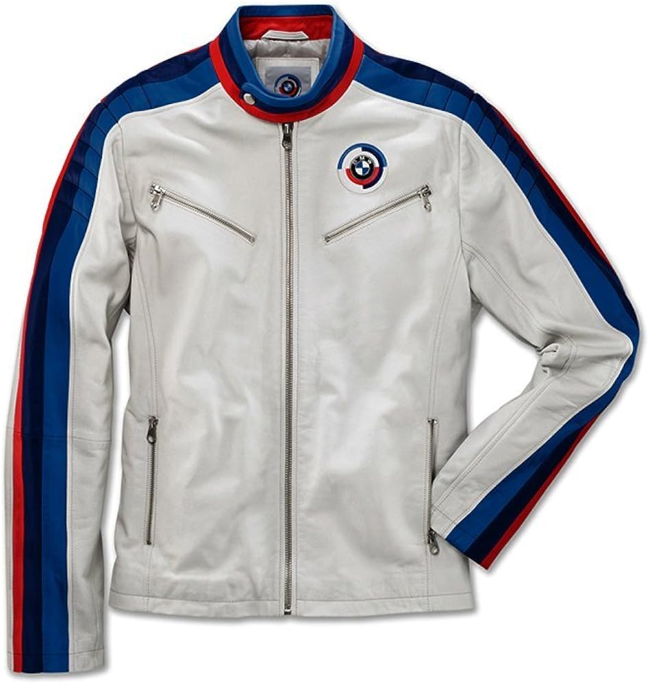Amazon.com: BMW Motorsport Heritage Leather Jacket - Unisex - M