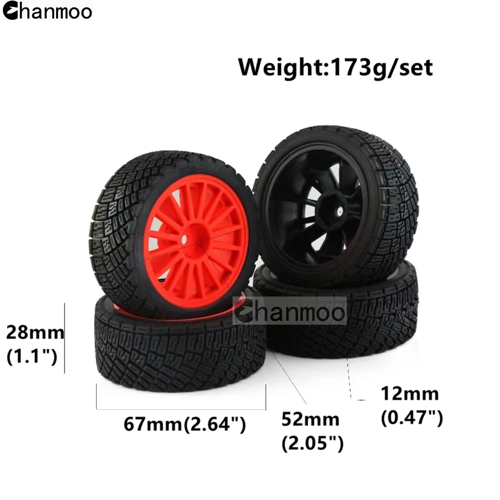 Amazon | Chanmoo 1/10 RC ドリフトタイヤとハードプラスチック