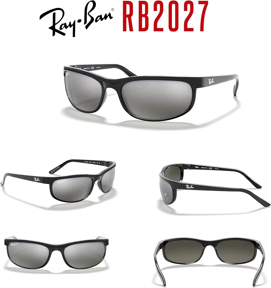 Amazon.co.jp: Ray-Ban RB2027 プレデター 2 長方形サングラス メンズ