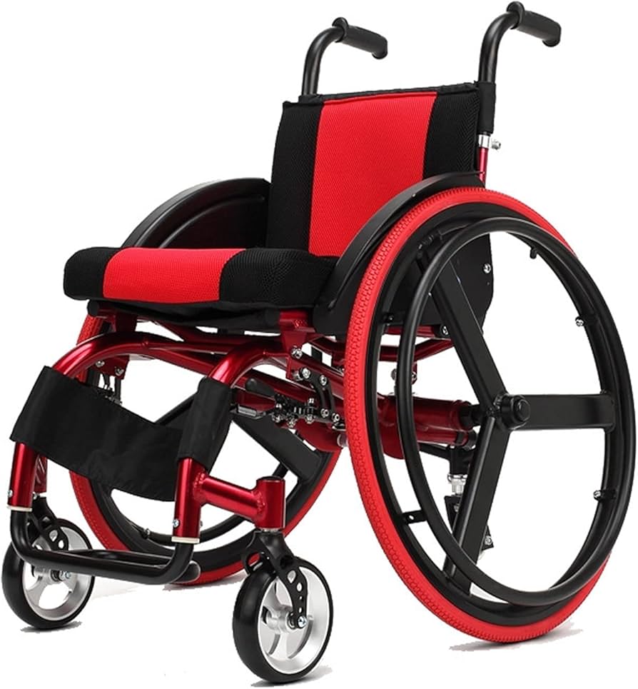 Amazon | スポーツ車椅子、スポーツ成人用自走式軽量折りたたみアルミ