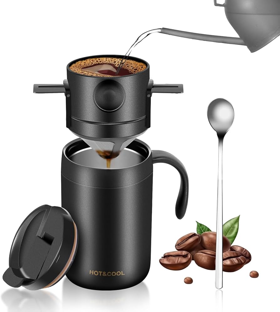Amazon.com: OARSE 16oz Camping Coffee Maker Pour Over Coffee Maker
