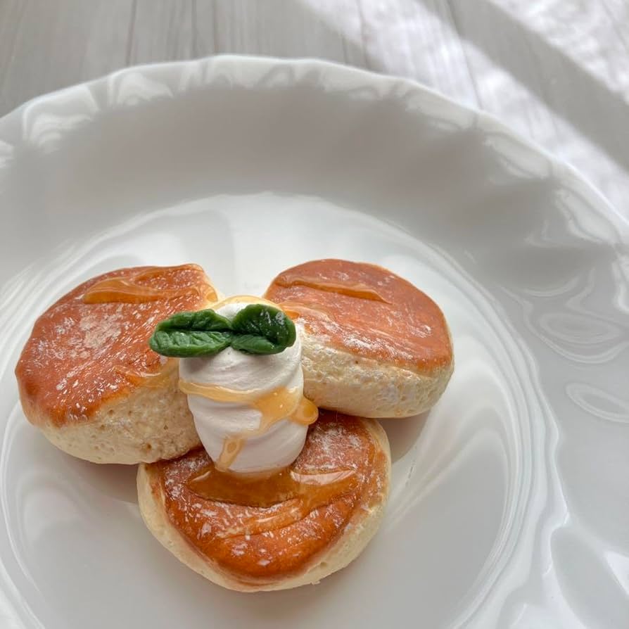 Amazon.co.jp: フェイクスイーツ 食品サンプル スフレパンケーキ パン