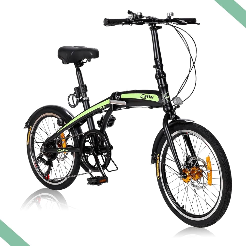 Amazon | CYFIE 折りたたみ自転車 20インチ 軽量 大人 アルミフレーム