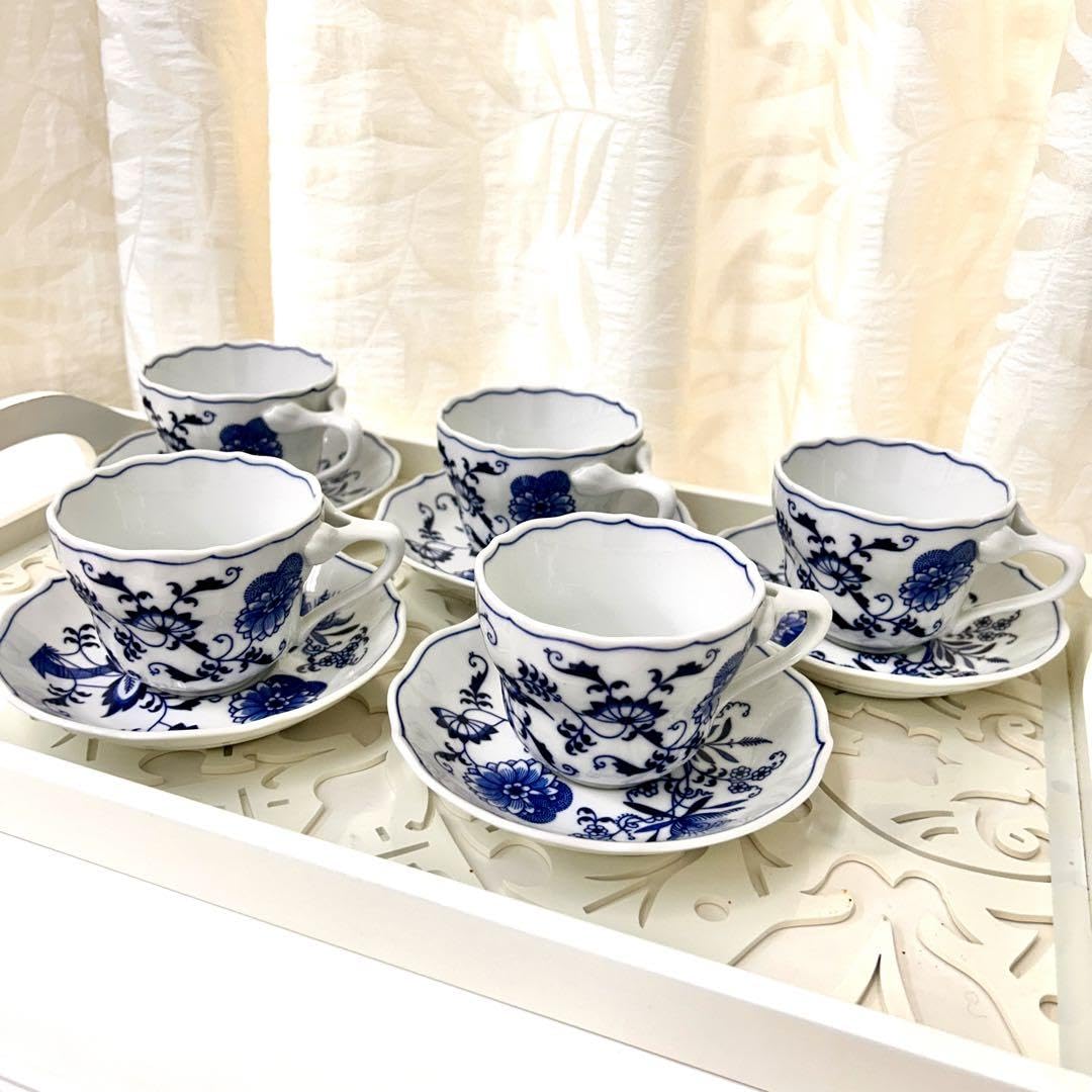 Amazon.co.jp: Blue Danubeブルーダニューブカップ&ソーサ 5客セット