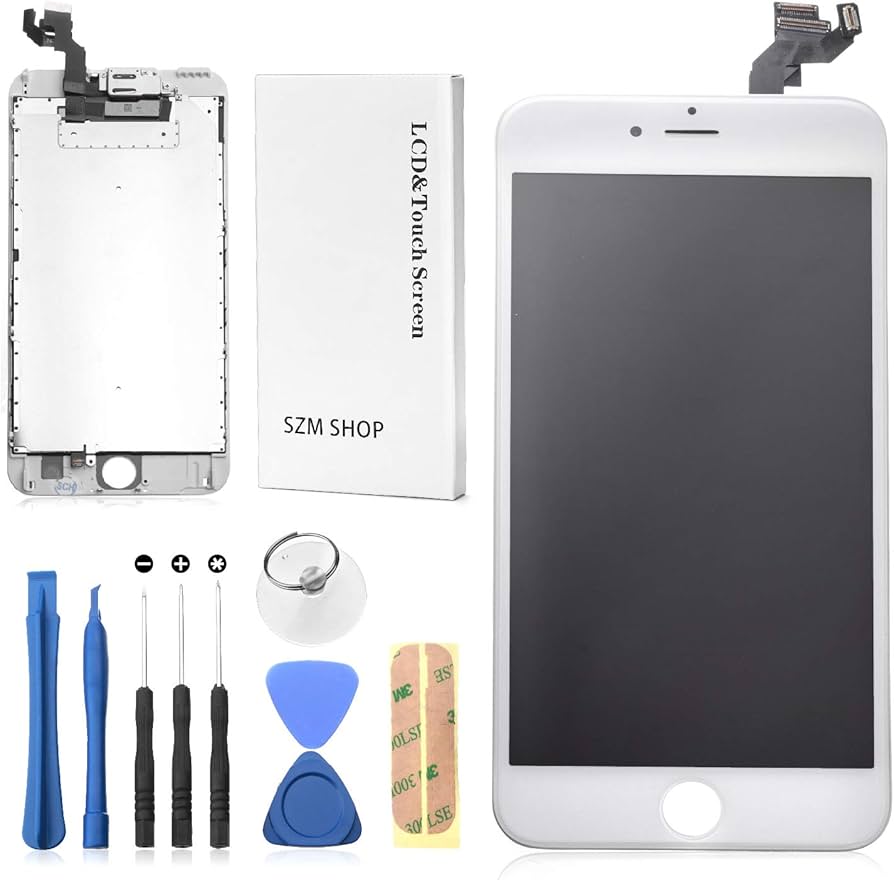 Amazon.co.jp: SZM iPhone 6s plus 修理交換用フロントパネルセット