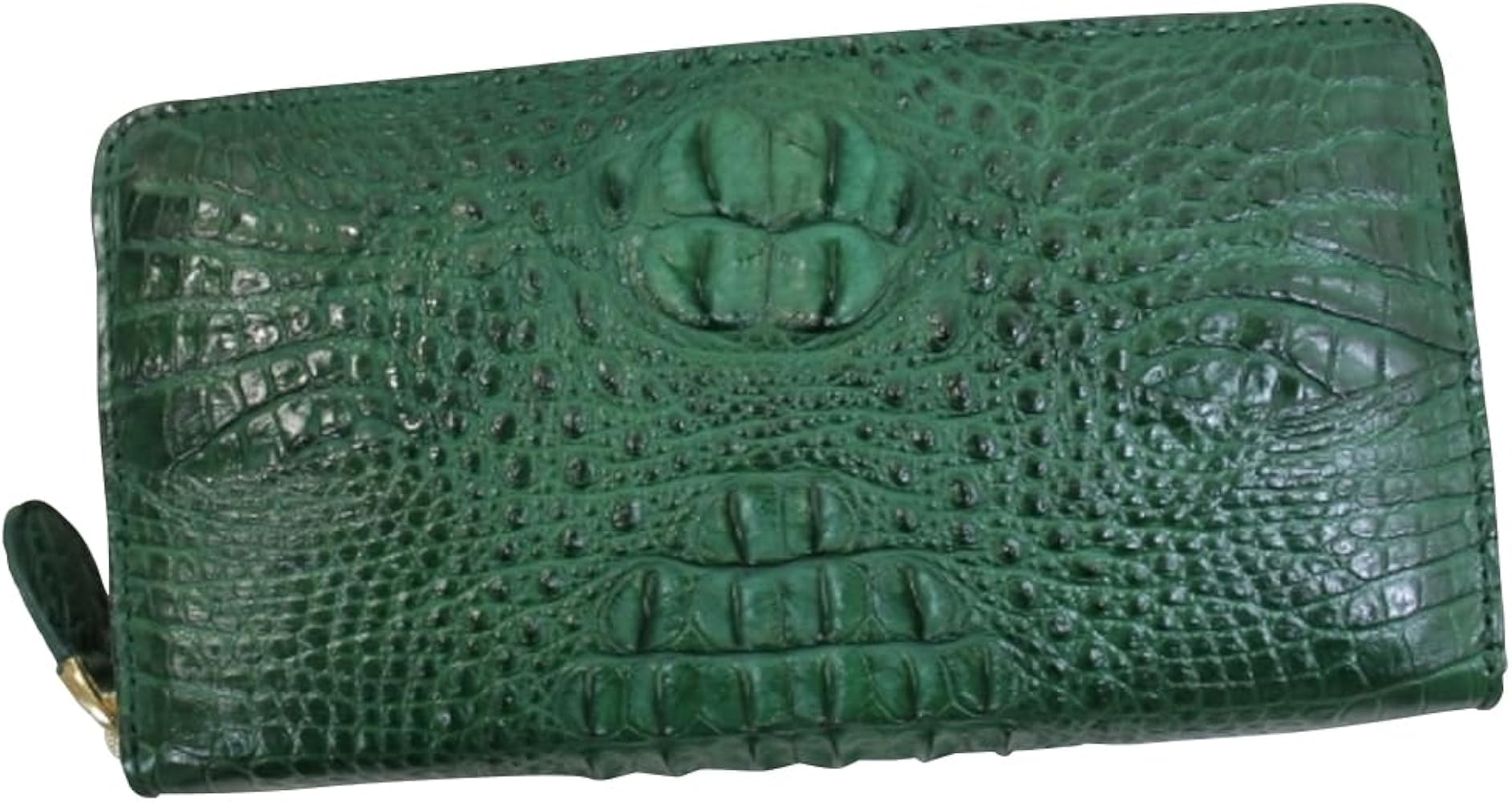 Amazon | [高級呉服店] 【最上級品】 グリーン クロコダイル 財布 長