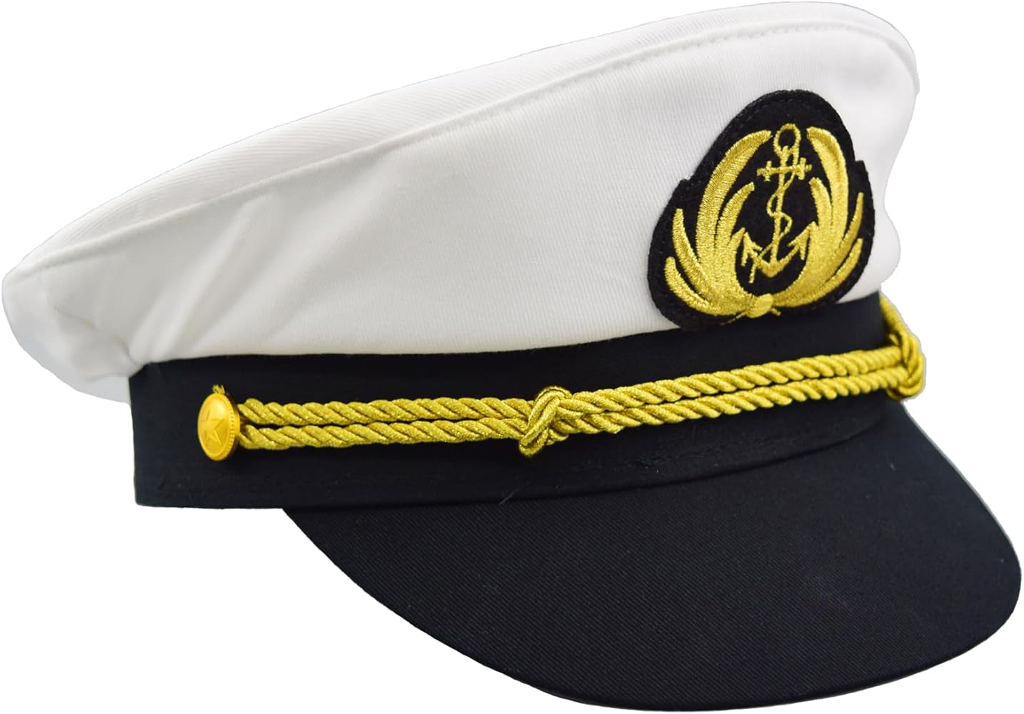 Chiclinco Admiral Captain Yacht Hat with Adjustable Snapback