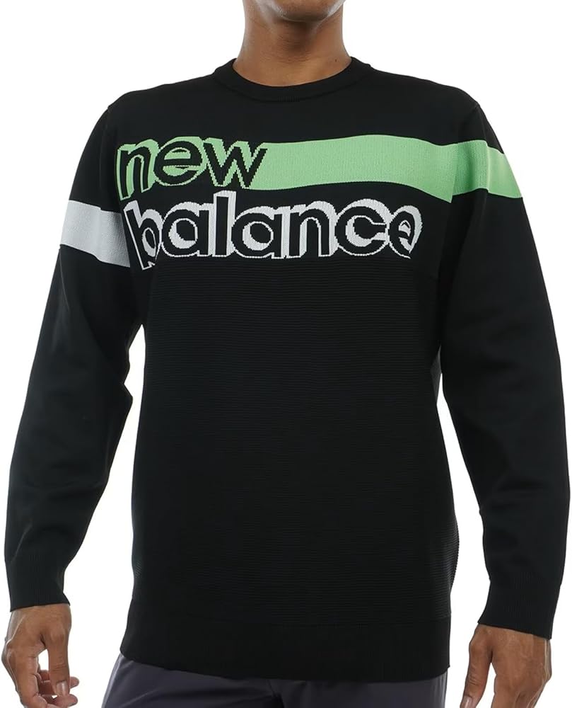Amazon | [ニューバランス] ゴルフ メンズ クルーネックニット (14G