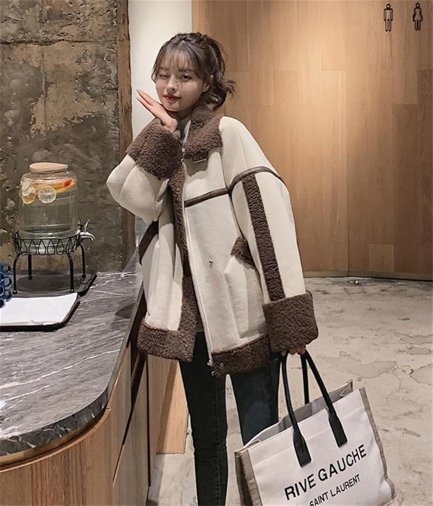 Amazon | [BLZXIAN] ムートンコート レディース ボアコート 毛ラシャ