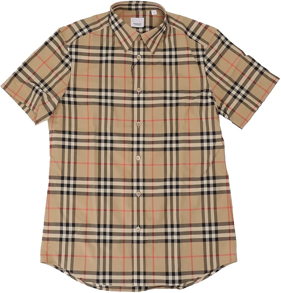 Amazon.co.jp: [BURBERRY] [バーバリー] 半袖シャツ メンズ CAXTON