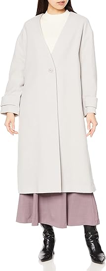 Amazon | [ナチュラルビューティーベーシック] ウールブレンドコート V