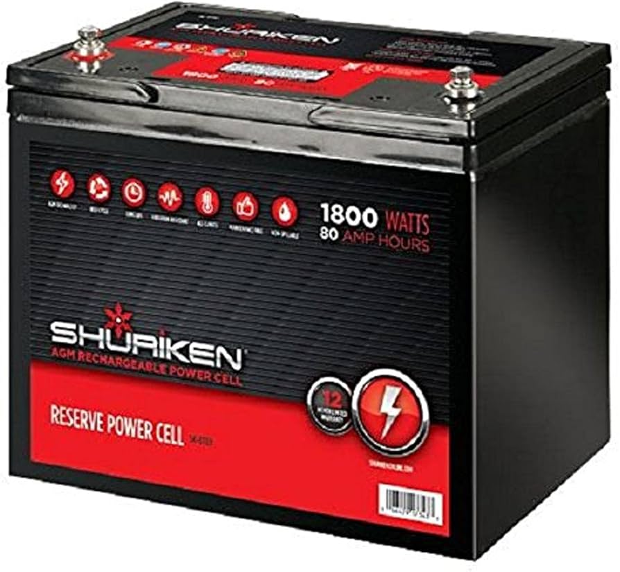 Amazon.com: Shuriken SK-BT80 12-Volt High Performance AGM Power