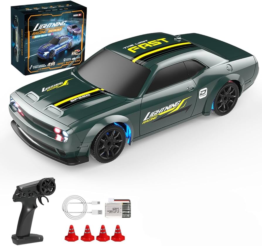 Amazon.co.jp: FunXylophy 1:43スケール RCドリフトカー 4WD 2.4GHz