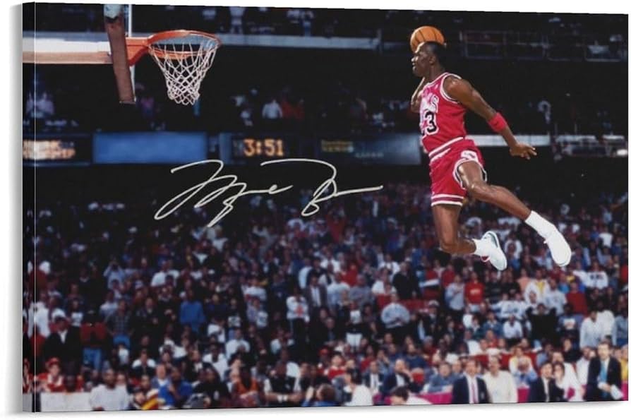 Amazon.co.jp: バスケットボールポスターマイケルジョーダンフライング