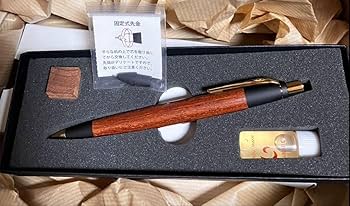 Amazon.co.jp: 野原工芸 かりん 花梨 新型シャープペンシル 金具