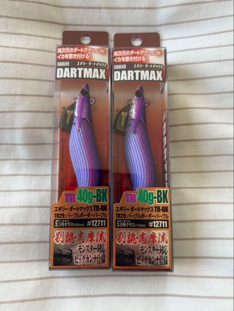 ダートマックスTR 40g パープルボーダーパープル 2本セットダート