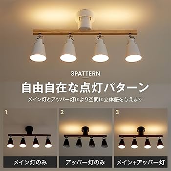 Amazon.co.jp : LOWYA ロウヤ シーリングライト 4灯 led スポット 天井