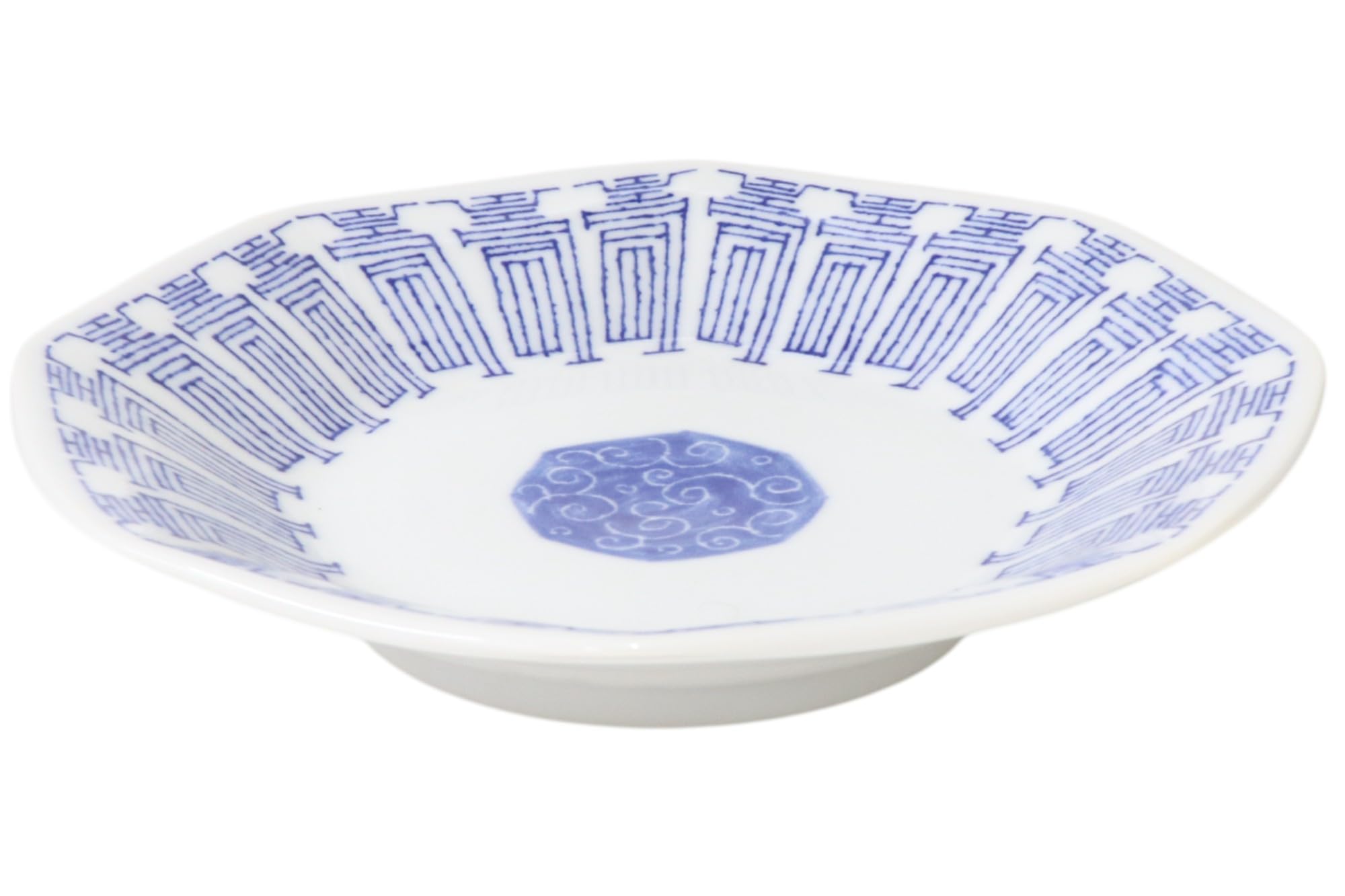 和食器 渦巻文 八角皿 八客 時代箱 C 7941 【公式通販】