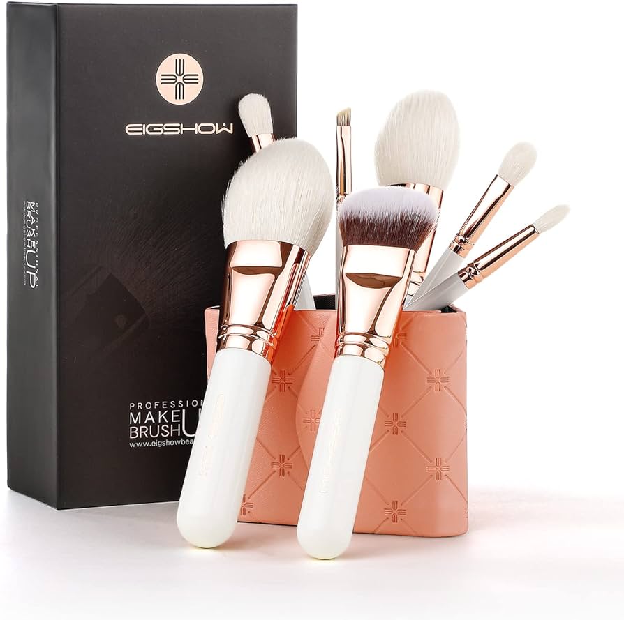 Amazon.co.jp: EIGSHOW メイクブラシセット 山羊毛 100％細光峰 7本