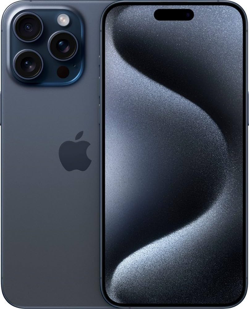 Amazon.com: Apple iPhone 15 Pro Max, 256GB, Blue Titanium - AT&T