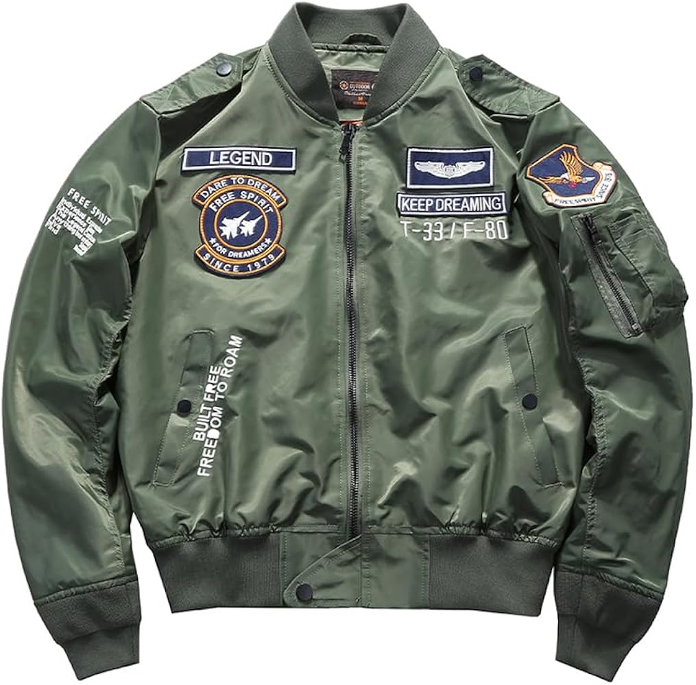 Amazon | [Arklove] フライトジャケット メンズ ジャンパー 春秋