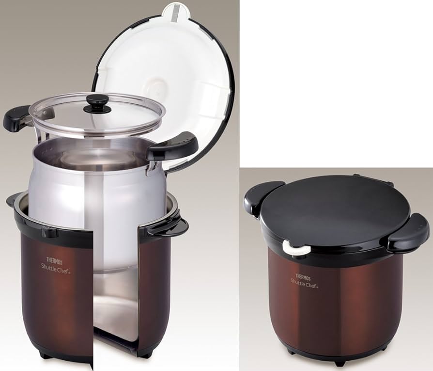 Amazon｜THERMOS 真空保温調理器 シャトルシェフ 4.5L クリアブラウン