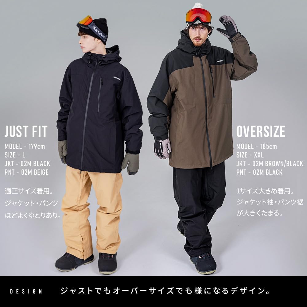 Amazon.co.jp: [BLACK SNOW] スノボウェア 上下セット メンズ