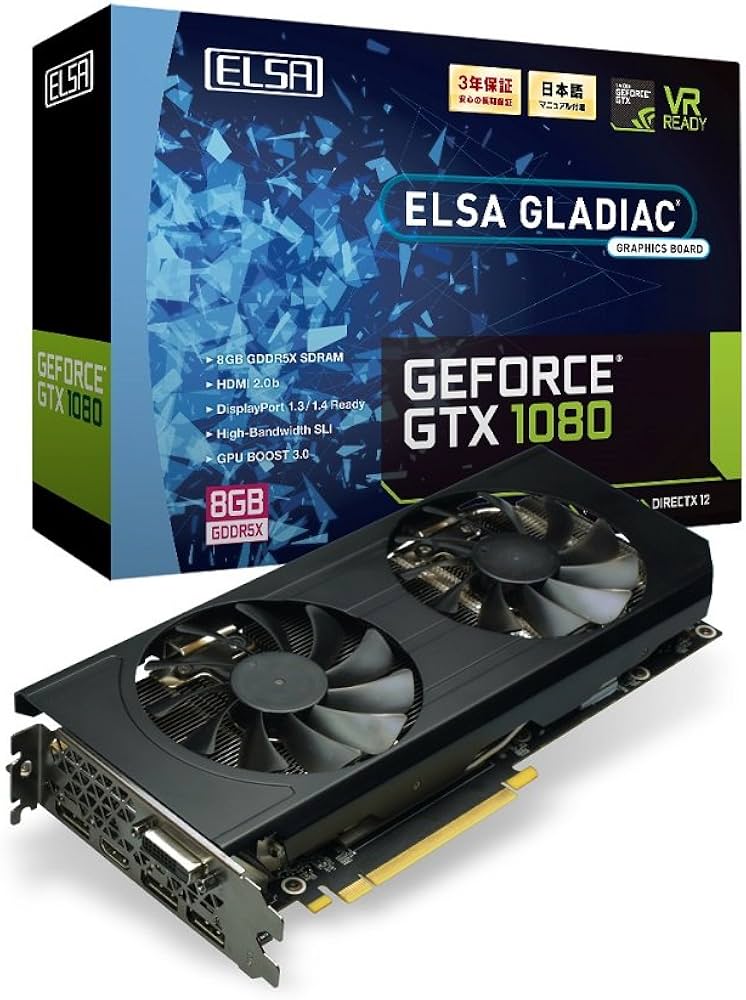 Amazon | ELSA GeForce GTX 1080 8GB GLADIAC グラフィックスボード