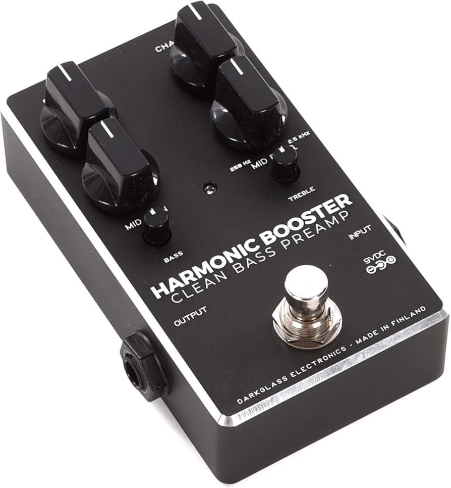 Amazon.com: Darkglass Harmonic Booster Clean Bass Preamp Pedal for