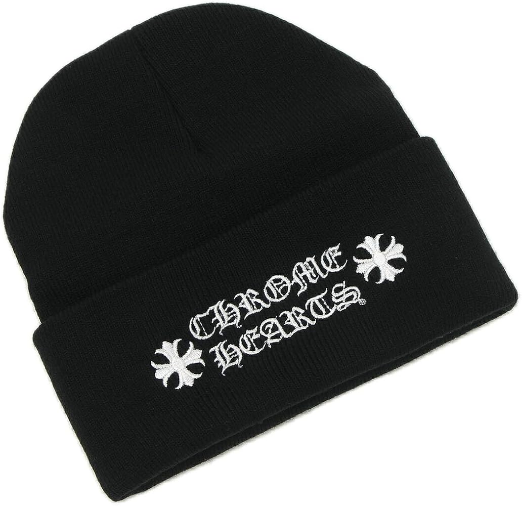 クロムハーツホースシューニット帽ビーニー黒