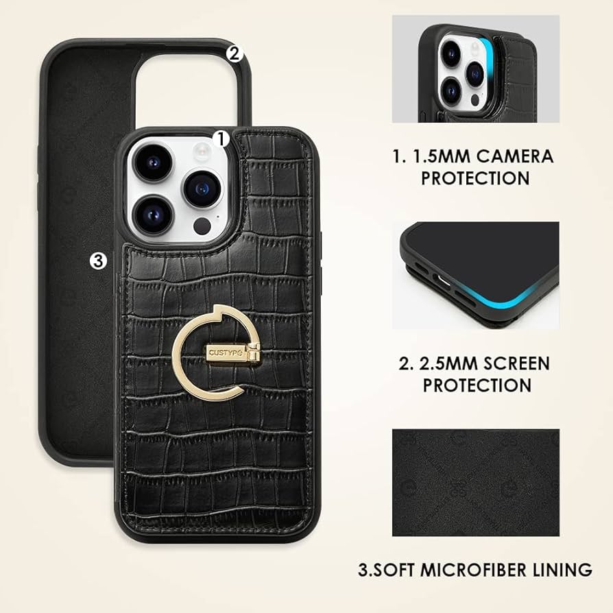 Amazon.co.jp: CUSTYPE iPhone 14 Pro用携帯電話ウォレットケース